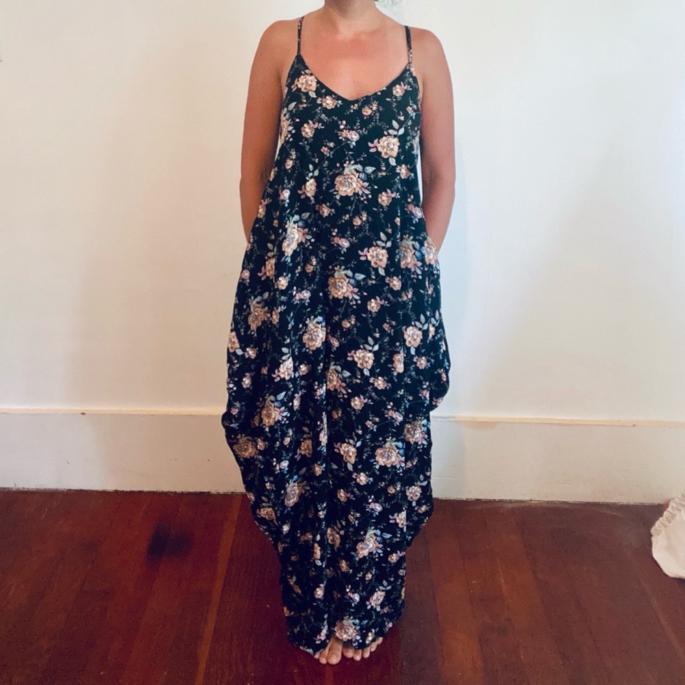 Sack dress with pockets